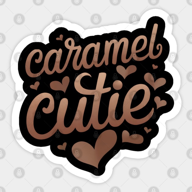 Caramel Cutie Sticker by UrbanLifeApparel